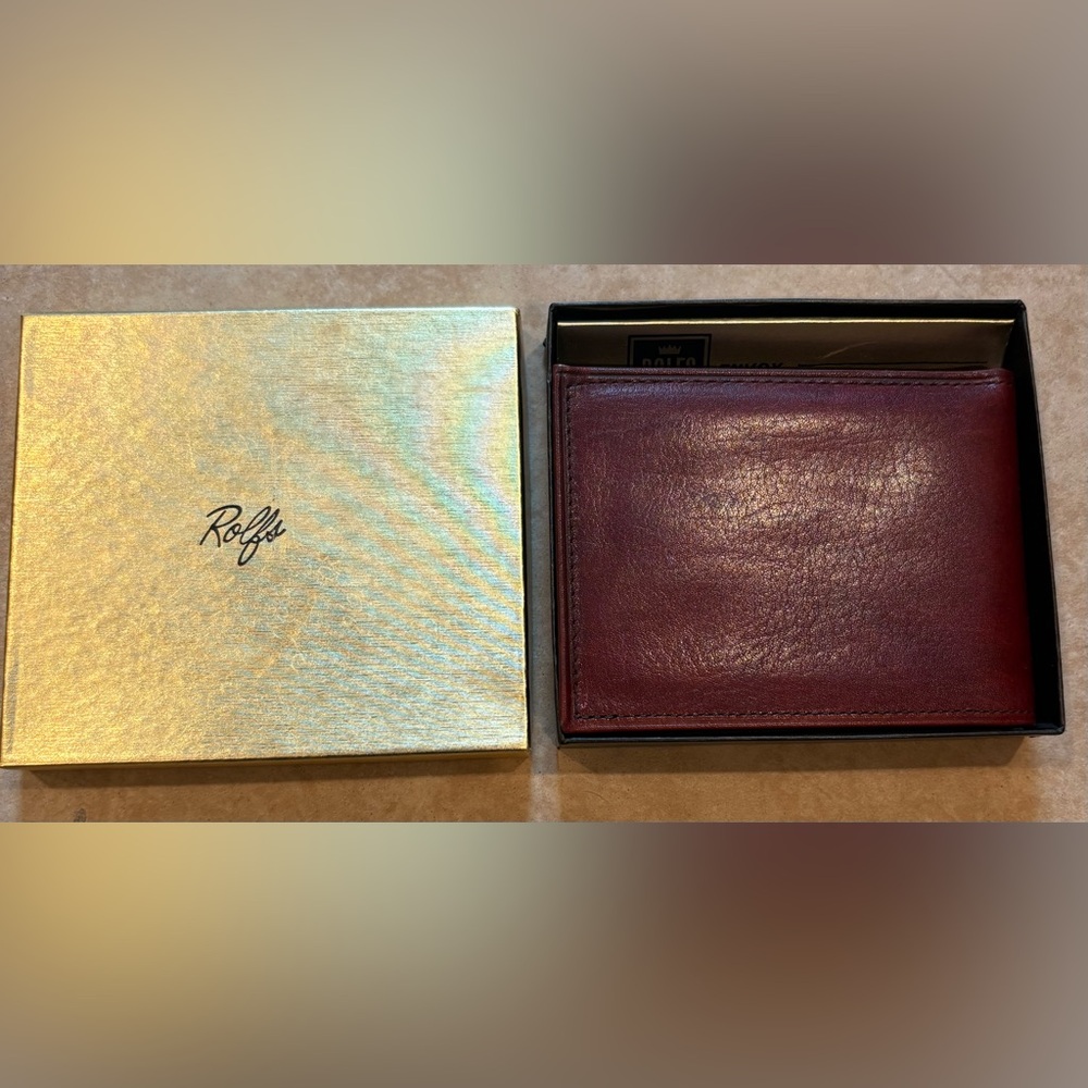New in Box Rolfs Brown Wallet